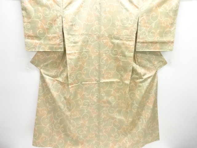 JAPANESE KIMONO / OMESHI / NISHIJIN-ORI / WOVEN ARABESQUE